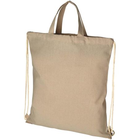 Mochila cuerdas algodón reciclado 210 g/m² 6 L