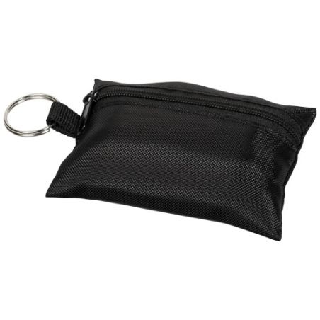 Funda con llavero con 16 elementos de primeros auxilios Ecológica Personalizada 6122009