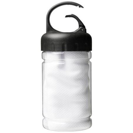 Toalla refrescante en bote de PET Ecológica Personalizada 6126170