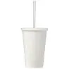 Vaso doble pared plástico reciclado 350 ml pajita bolsa compostable - Imagen 5