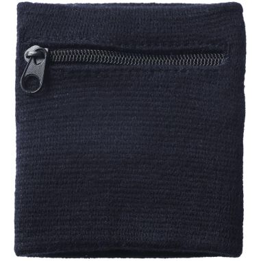 Muñequera absorbente con bolsillo cremallera...