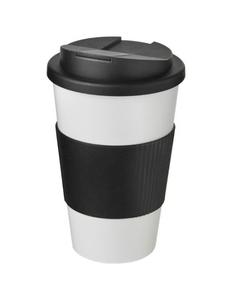 Americano® vaso 350 ml con agarre y tapa antigoteo Ecológico Personalizado 6210696