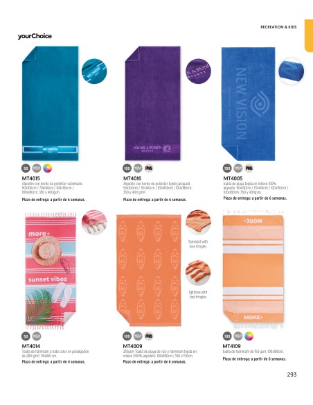 Catálogo Toallas Ecológicas Personalizadas