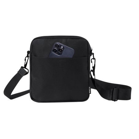Bandolera RPET 600D con bolsillo frontal