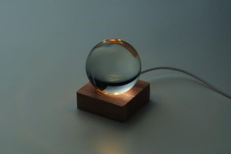 Bola cristal LED 100 lúmenes madera FSC
