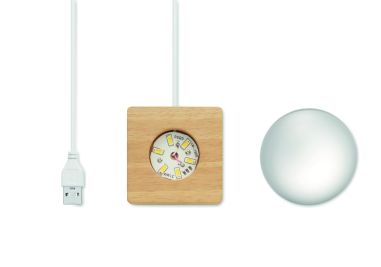 Bola cristal LED 100 lúmenes madera FSC