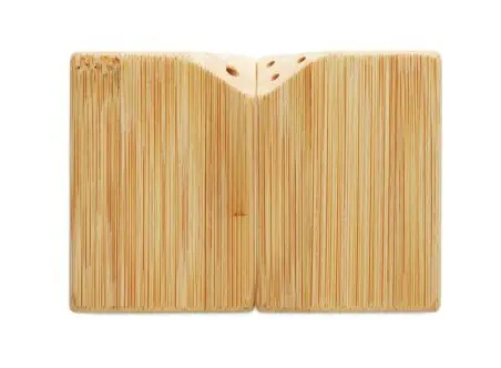 Salero y pimentero de bambú Ecológico Personalizado 7MO2771