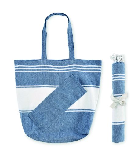 Set playa hammam 180 g/m² algodón poliéster