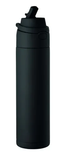 Botella acero reciclado 500 ml con pajita