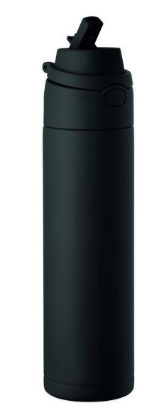 Botella acero reciclado 500 ml con pajita