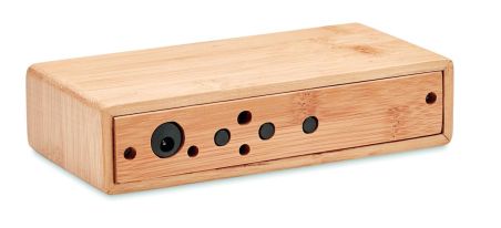 Cargador inalámbrico de bambú Ecológico Personalizado 7MO6139