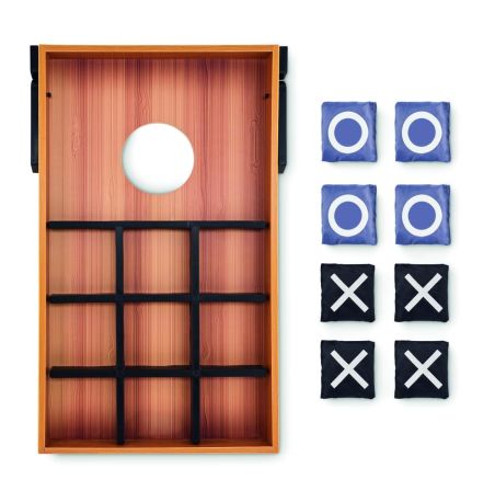 Juego MDF doble cara saquitos tres en raya FSC certificado