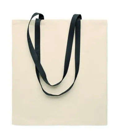 Bolsa algodón 140 g/m² asas largas de colores
