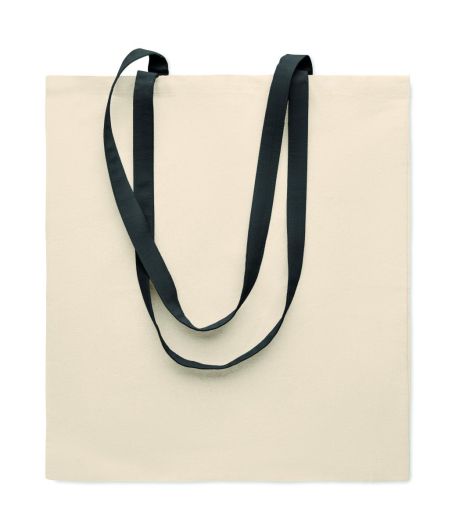 Bolsa algodón 140 g/m² asas largas de colores