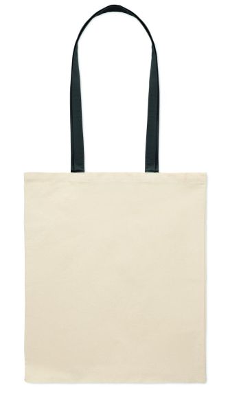 Bolsa algodón 140 g/m² asas largas de colores