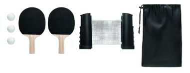 Set tenis mesa 2 raquetas 3 pelotas red bolsa RPET