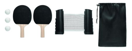 Set tenis mesa 2 raquetas 3 pelotas red bolsa RPET