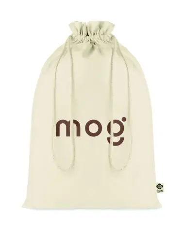 Bolsa regalo algodón orgánico 105 g/m² 30 x 47 cm