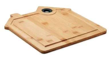Tabla de cortar bambú con forma de casa