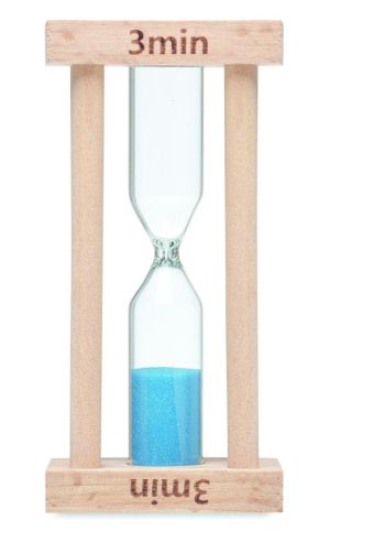 Reloj arena madera 3 minutos Ecológica...
