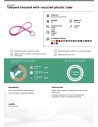 Lanyard personalizable ecológico con tubo de plástico reciclado "Tubyard" - Imagen 4