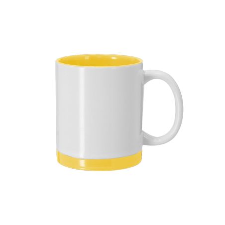 Taza cerámica 350 ml sublimación exterior blanco