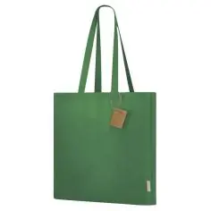 Bolsa algodón reciclado 140 g/m² con fuelle