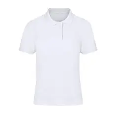 Polo mujer manga corta piqué algodón 180 g/m² fit femenino