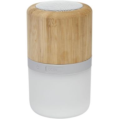 Altavoz de bambú con Bluetooth® y luz Ecológico...