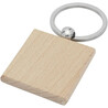 Llavero cuadrado madera haya 4 x 4 cm - Imagen 1