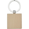 Llavero cuadrado madera haya 4 x 4 cm - Imagen 2