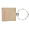 Llavero cuadrado madera haya 4 x 4 cm - Imagen 5