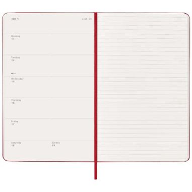 Planificador semanal L con tapa dura de 12...