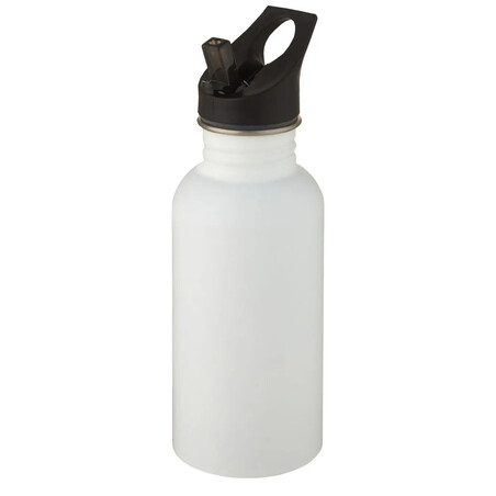 Bidón deportivo Lexi de acero 18/8 de 500 ml con pajita