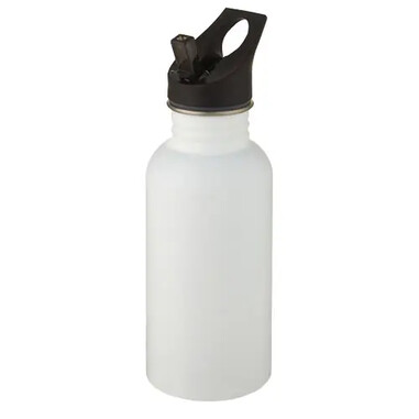 Bidón deportivo Lexi de acero 18/8 de 500 ml con pajita
