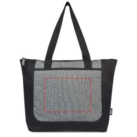 Bolsa Tote reciclada GRS en dos tonos con cremallera de 15 L Ecológica Personalizada 6120657