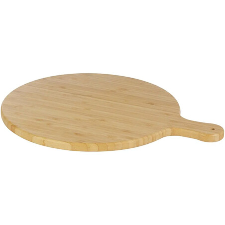 Tabla cortar bambú redonda 30,5 cm mango 8 cm