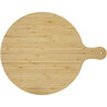 Tabla cortar bambú redonda 30,5 cm mango 8 cm - Imagen 2