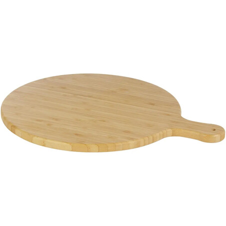 Tabla cortar bambú redonda 30,5 cm mango 8 cm