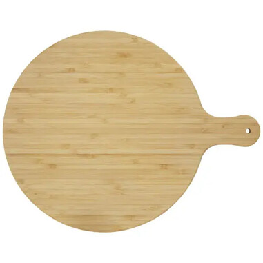 Tabla cortar bambú redonda 30,5 cm mango 8 cm