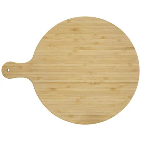 Tabla cortar bambú redonda 30,5 cm mango 8 cm