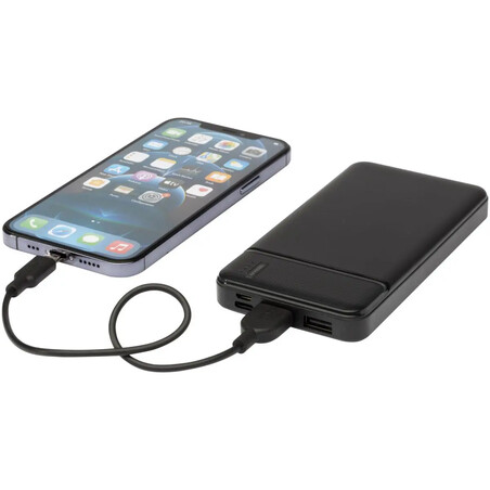 Batería externa ABS reciclado 10.000 mAh 3 puertos