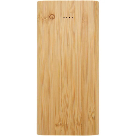 Batería externa bambú 10000 mAh 15,5 W