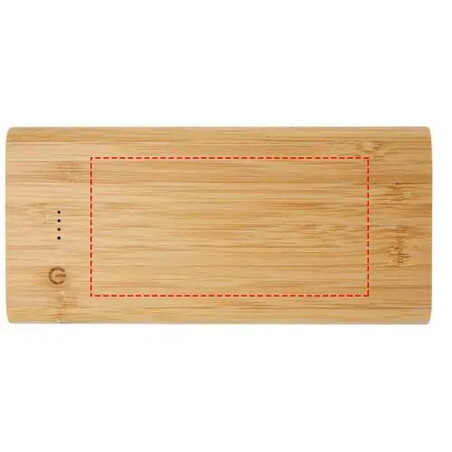 Batería externa bambú 10000 mAh 15,5 W