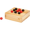 Tres en raya madera Strobus caja kraft 10 bolas FSC - Imagen 1