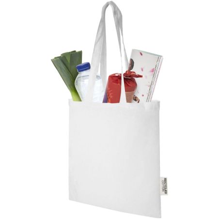 Bolsa Tote de algodón reciclado GRS de 140 g/m2 de 7 L Ecológica Personalizada 6120695