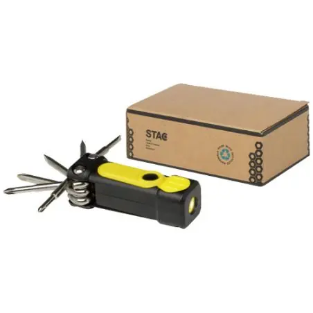 Set de destornilladores de plástico reciclado 8 en 1 RCS con linterna Ecológico Personalizado 6104569