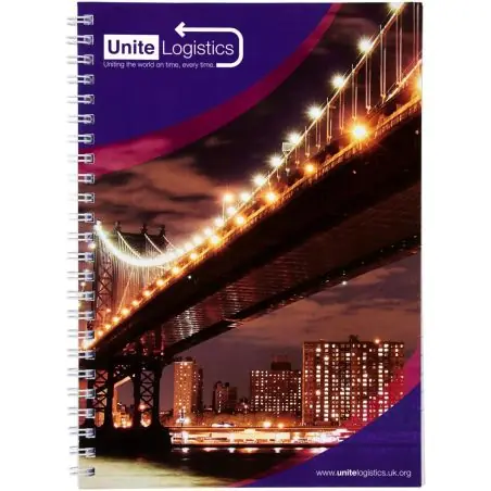 Cuaderno con espiral A5 con cubierta impresa Ecológico Personalizado 621291