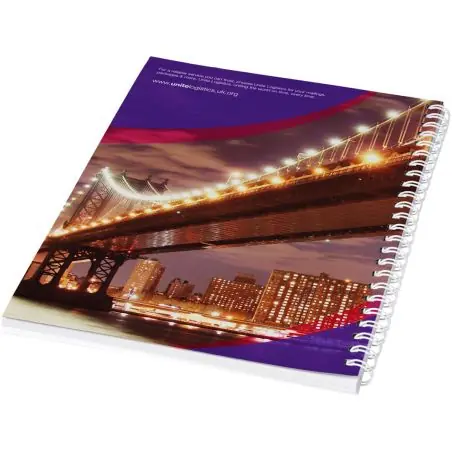 Cuaderno con espiral A5 con cubierta impresa Ecológico Personalizado 621291