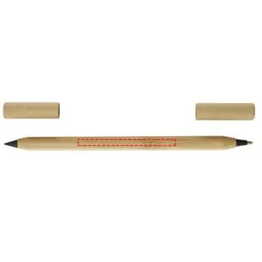 Set bolígrafos de bambú (tinta azul) Ecológico...